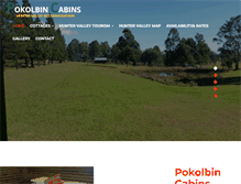 Tablet Screenshot of pokolbincabins.com.au